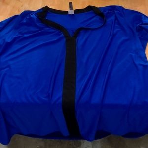 A blue and black shirt